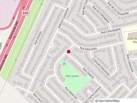 Location of Construction Sauriol at 1167 Rue Descartes, Boisbriand