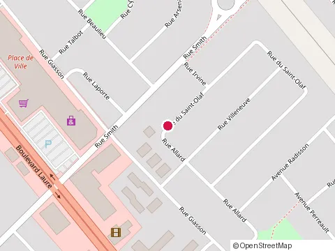 Location of Construction Scremin et Beaulieu at 694 Rue Allard, Sept-Îles