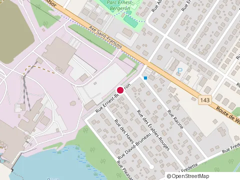 Location of Construction Sébastien Bourdeau at 122 Rue Villeneuve, Sherbrooke