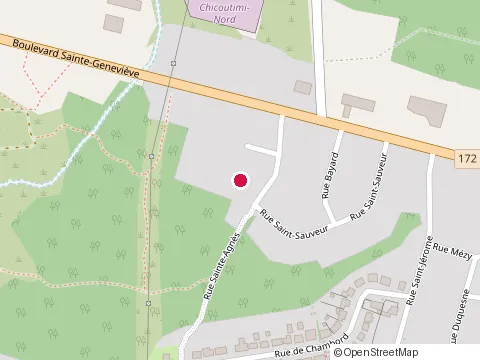 Location of Construction Sp 2022 at Rue Ste Agnès Chicoutimi-Nord 977, Chicoutimi