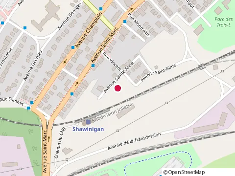Location of Construction Techni-Vert at 1623 Avenue Ste Anne, Shawinigan