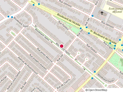 Location of Construction Thathion Inc at 12157 boulevard Taylor, Montréal