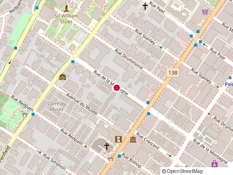 Location of Construction Tony Renda at 1100 Rue de la Montagne, Montréal