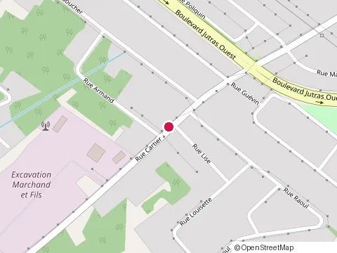 Location of Construction Tourigny Renaud Inc at 336 Rue Cartier, Victoriaville