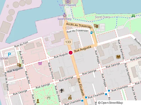 Location of Construction Zellers Inc at 62 Rue Augusta, Sorel-Tracy