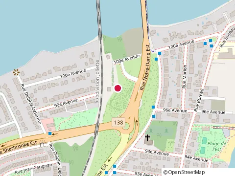 Location of Construction-Renovation Chouinard at 16275 Notre-Dame St. East, Québec