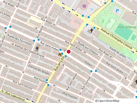 Location of Constructions Archambault Inc at 8016 Rue Saint-Hubert, Montréal