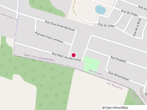 Location of Constructions Benoit Cousineau (les) at 814 Rue Riopelle, Saint-Lin-Laurentides