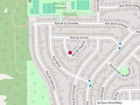 Location of Constructions Boisvert Yvan les at 448 Rue de l'Apache, Sherbrooke