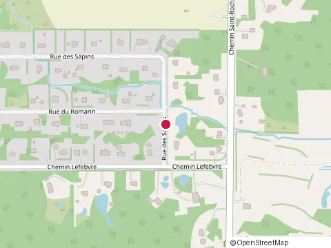 Location of Constructions C Nadeau Inc les at 2438 Rue des Sapins, Sherbrooke