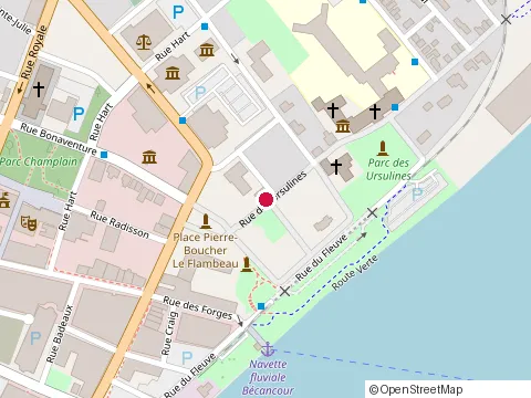 Location of Constructions Deshaies & Frere at 863 Rue des Ursulines, Trois-Rivières