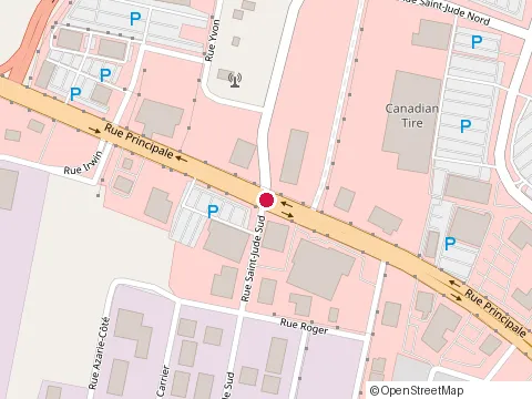Location of Constructions Echo Inc at 66 Rue Saint-Jude S, Granby