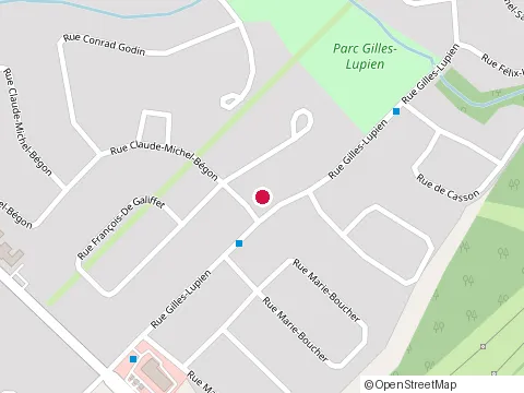 Location of Constructions et Pavages Continental at 1215 Rue Gilles-Lupien, Trois-Rivières