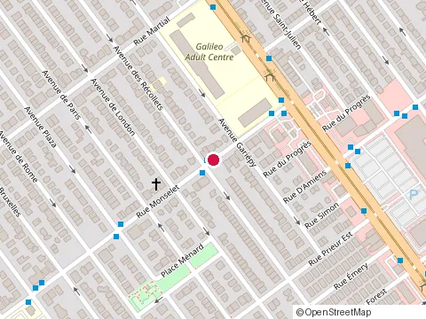 Location of Constructions Eugène Rodrigue Inc at 3960 Rue Monselet, Montréal