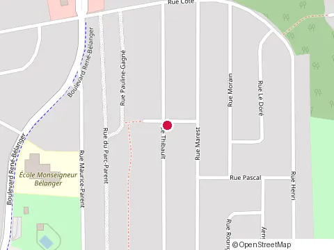 Location of Constructions Gilles Levasseur at 921 Rue Thibault, Baie-Comeau