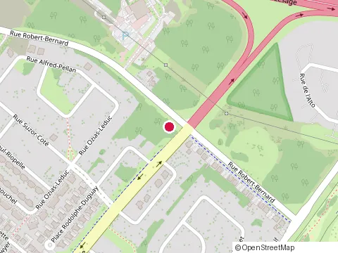 Location of Constructions Mg at 507 Rue Robert Bernard, Drummondville