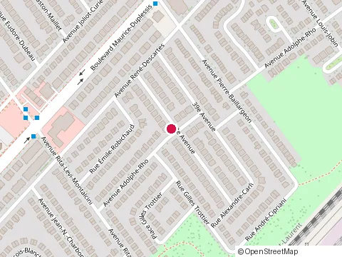 Location of Constructions Modacor Inc at 8865 avenue Adolphe-Rho, Montréal