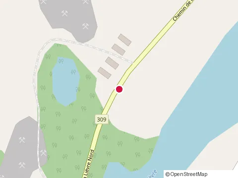 Location of Constructions Mont-Laurier Enr at 316 Chem. du Lac du Club, Mont-Laurier