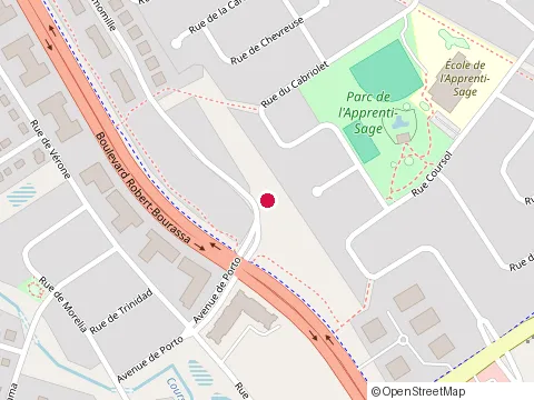 Location of Constructions Qcp Blouin Inc at 9525 Rue du Cabriolet, Québec