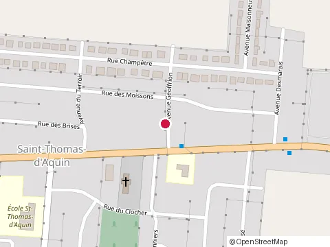 Location of Constructions R. Guilmette at 6670 Rue des Moissons, Saint-Hyacinthe