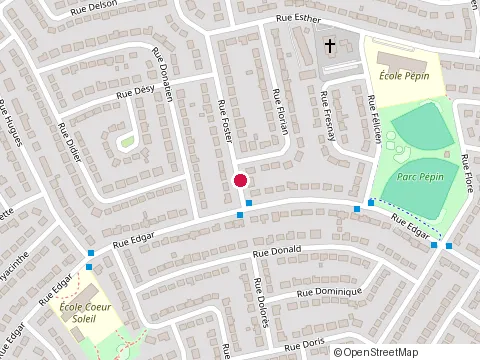 Location of Constructions Rénovations Serjac Inc. at 420 Rue Foster, Laval