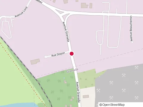 Location of Constructions Yves Cousineau at 1409 avenue Granada, Rouyn-Noranda