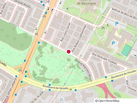 Location of Consultations M G Inc at 1600 Rue Robert Charbonneau, Montréal