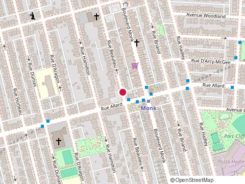 Location of Contant Pierre at 6555 Rue Beaulieu, Montréal