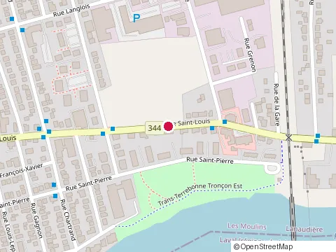 Location of Corfu Pizzeria at 108 Rue Saint-Louis, Terrebonne