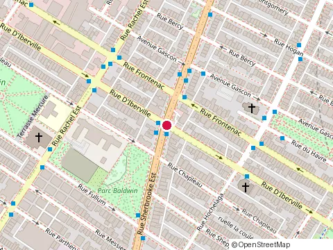 Location of Corp Internationale at 2477 Sherbrooke St E, Montréal