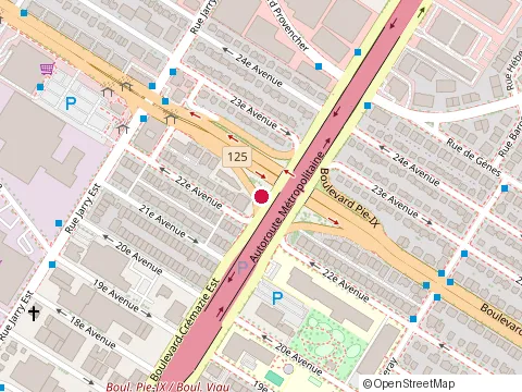 Location of Corp Services Financier at 4001 boulevard Cremazie E, Montréal