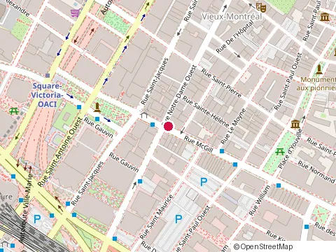 Location of Corposult at 400-485 Rue Mcgill, Montréal
