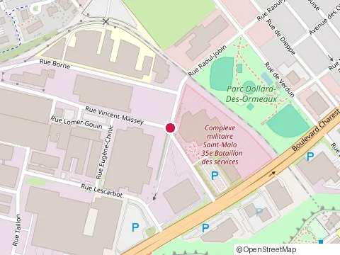 Location of Corps de Cadets 2630 Saint-Malo at 1020 Rue Vincent-Massey, Québec