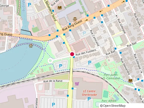 Location of Corps de Cadets 2721-Fusiliers de Sherbrooke at 64 Rue Belvedère S, Sherbrooke
