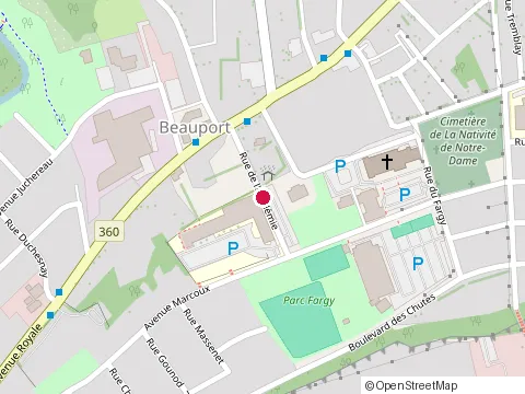 Location of Corps de Cadets 376 de Beauport at 10 Rue de l'Académie, Québec