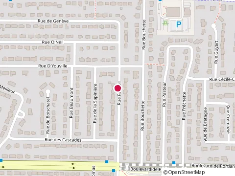 Location of Corps et Ame Maison de Beaute at 360 Rue Farwell, Sherbrooke