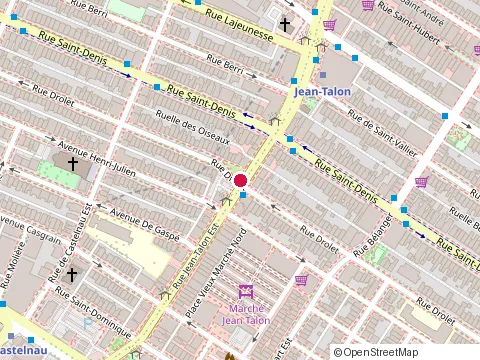 Location of Cortaja Restaurant at 310 Rue Jean-Talon E, Montréal