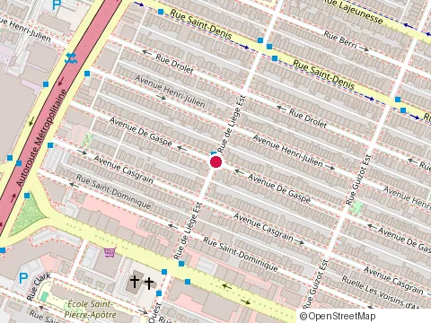 Location of Cosimu at 8342 avenue de Gaspé, Montréal