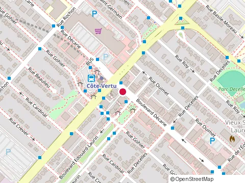 Location of Cosmopolitain Bar at 972 Bd Décarie, Saint-Laurent