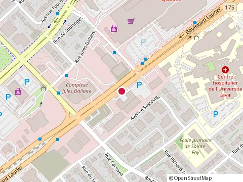 Location of Cosmos at 2813 boulevard Laurier, Sainte-Foy
