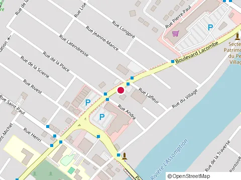 Location of Costa Blanca Restaurant at 454 boulevard Lacombe, Repentigny