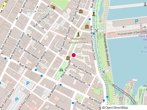 Location of Côté Charles-Baudouin at 250 Place d'Youville, Montréal