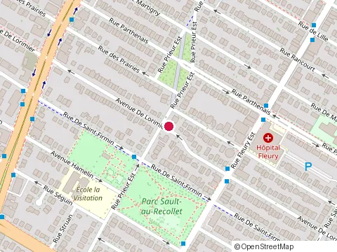 Location of Cote Cour Design at 4254 avenue de Lorimier, Montréal