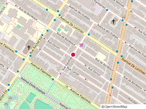 Location of Côté Jardins Urbains at 1956 Rue Gauthier, Montréal