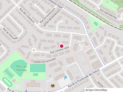 Location of Coté Raymond at 4705 Rue Caroline-Valin, Québec