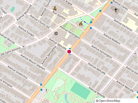 Location of Côte Saint Luc at 4444 Rue Sherbrooke O, Westmount