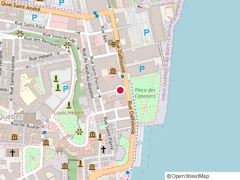Location of Coteau at 10 Rue Saint-Antoine, Québec