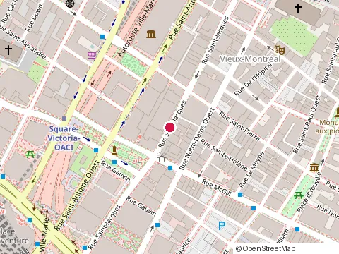 Location of Coton de Soi at 140-383 Rue Saint-Jacques, Montréal