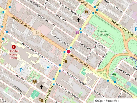 Location of Couleur Tropicale at 1652 Ontario St E, Montréal