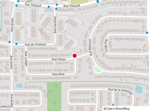 Location of Courchesne Lapalme at 815 Rue Danys, Sherbrooke